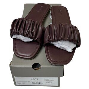 LOFT Cinched Slide Sandals (NIB)